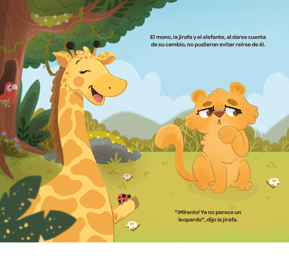 El leopardo que perdió sus manchas